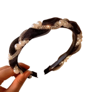serre tête tressé avec perles