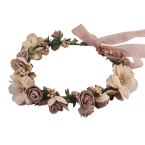 serre tête fleur mariage