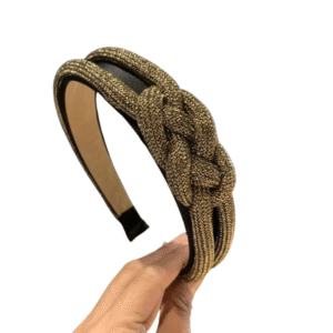 serre tête tressé strass