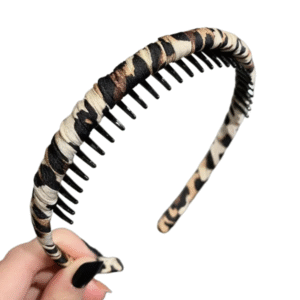 serre tête léopard peigne femme