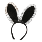 serre tête oreille de lapin noir