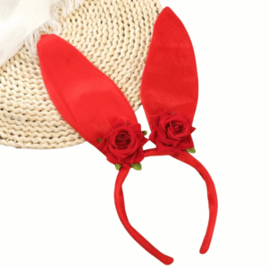 serre tête oreille de lapin fleurie