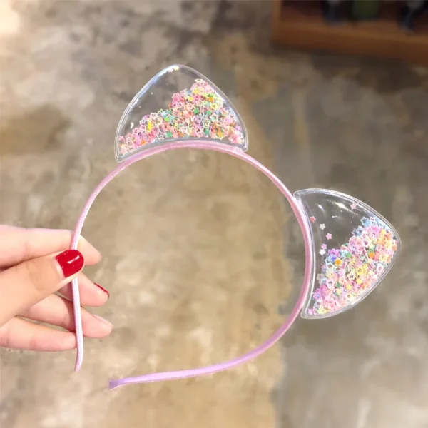 Oreilles de chat pailletées