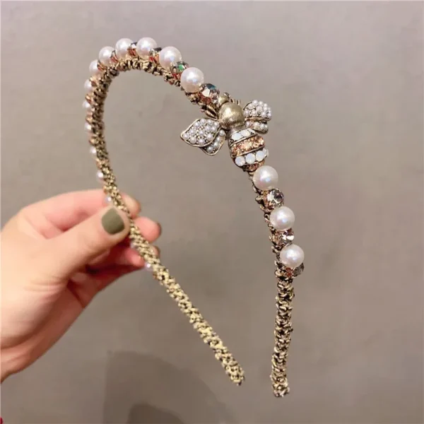 serre-tête fille strass et perle