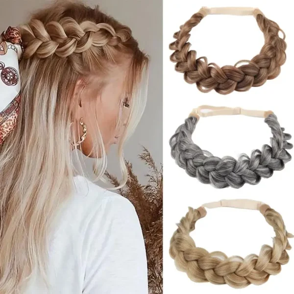 bandeau tressé élégant