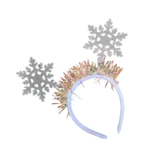 serre tête blanc flocon de noel