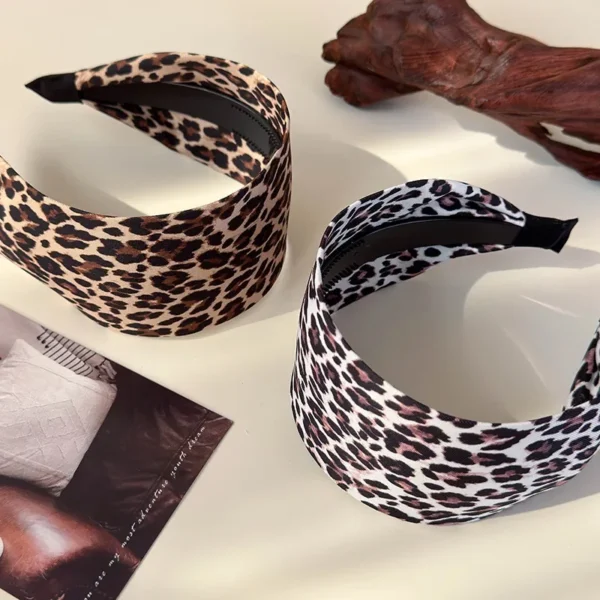 serre tête femme minnie motif léopard