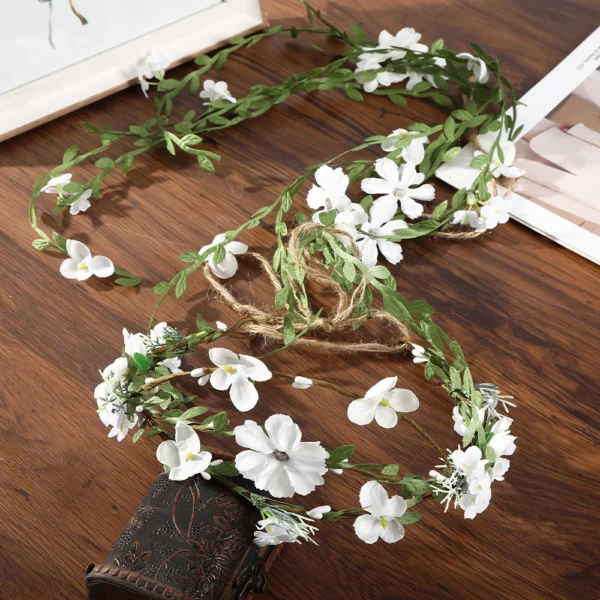 couronne de fleurs nature