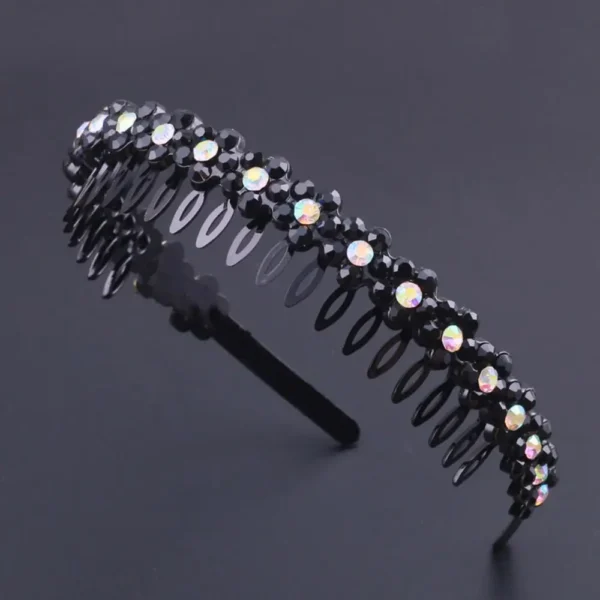 serre tete peigne design floral
