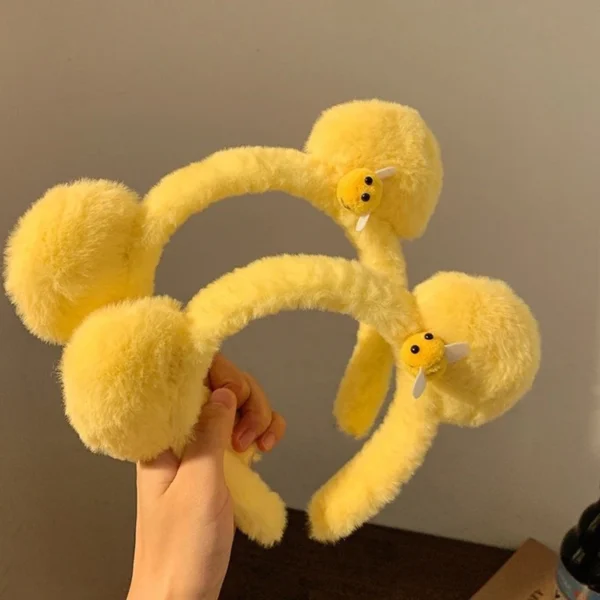 serre tete abeille jaune