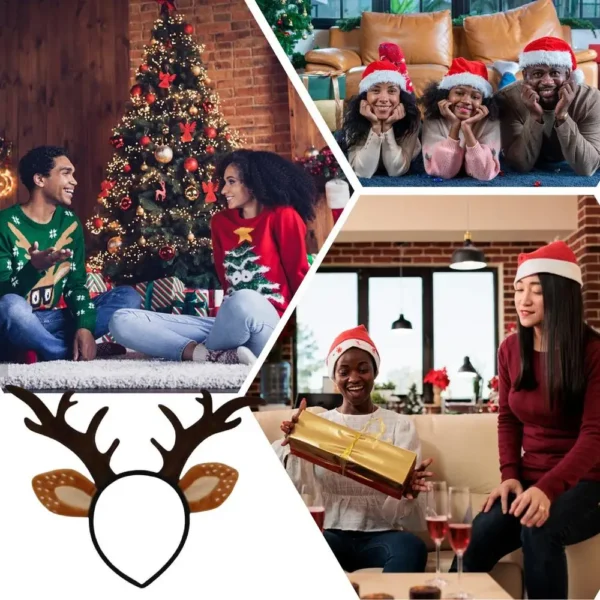 Mode festif Serre Tête Renne De Noel