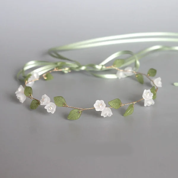 serre tête floral cérémonie