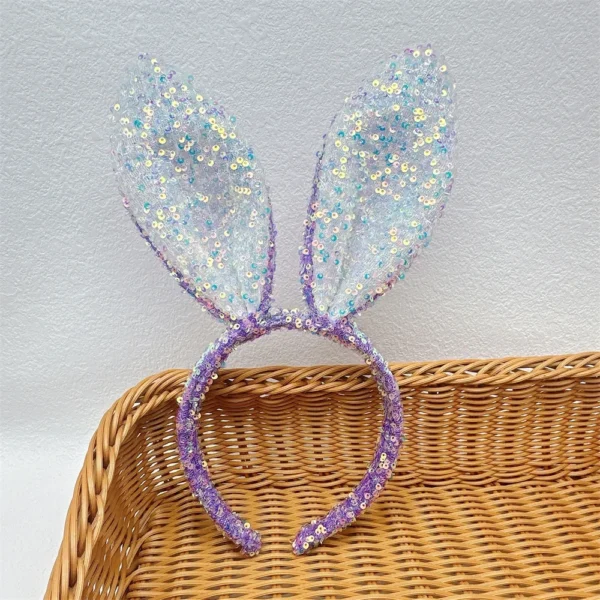 Motif lapin serre tête enfant