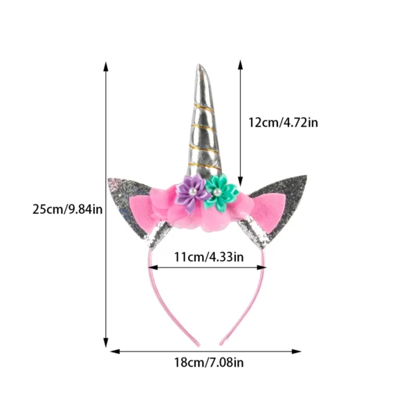 serre tête fille licorne