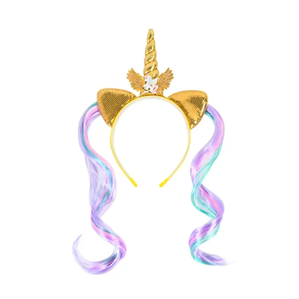 Détail des mèches colorées du Serre Tête