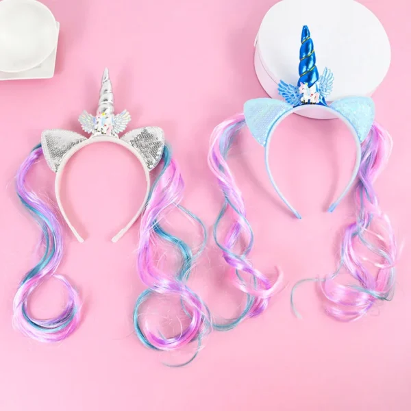 Serre Tête Licorne en contexte d'événement