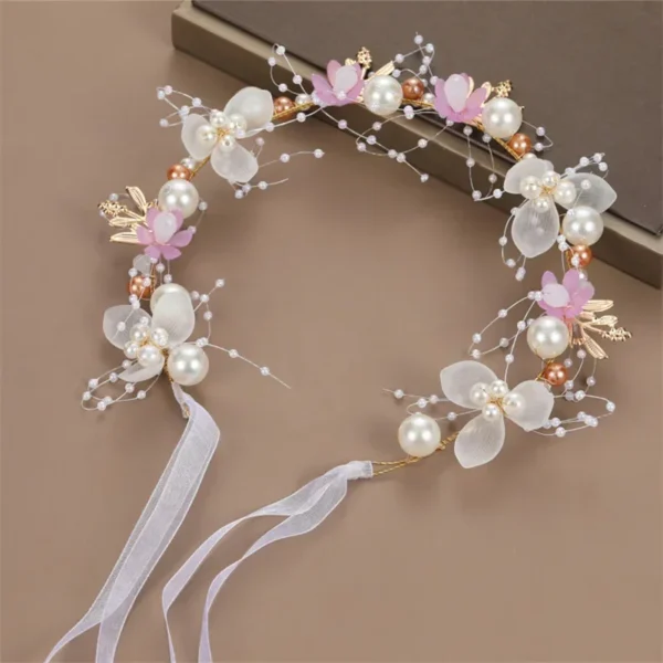 Serre tête fête florale fille