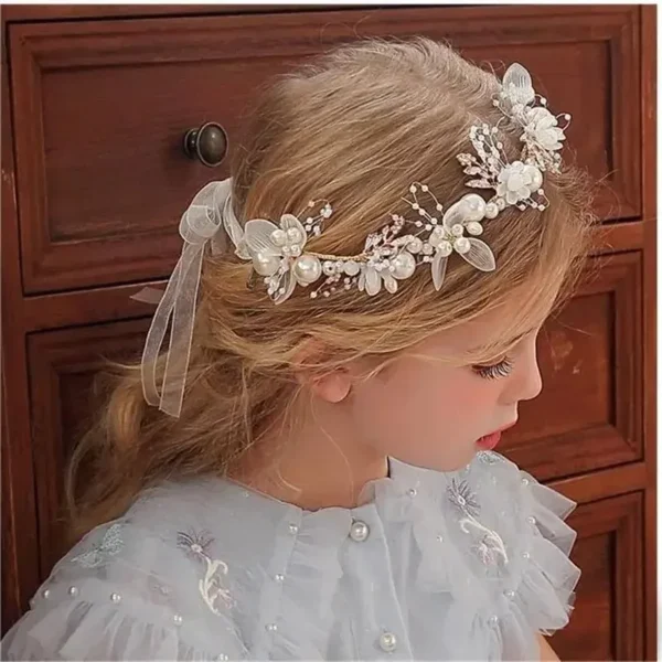 Serre tête de mariage floral