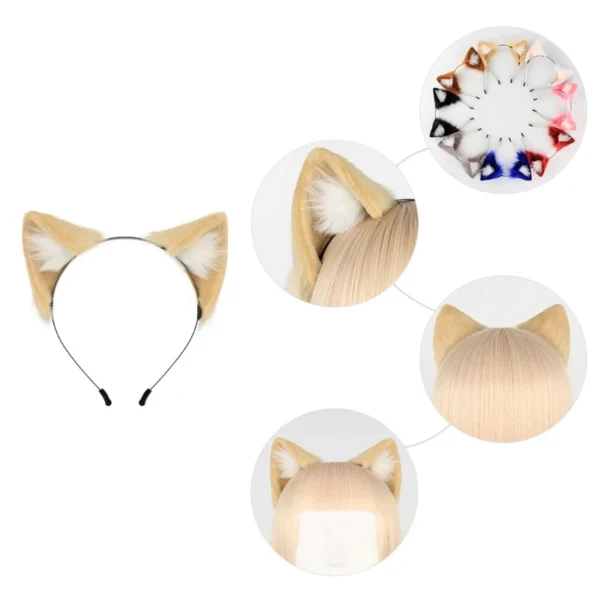 serre-tête cosplay chat femme
