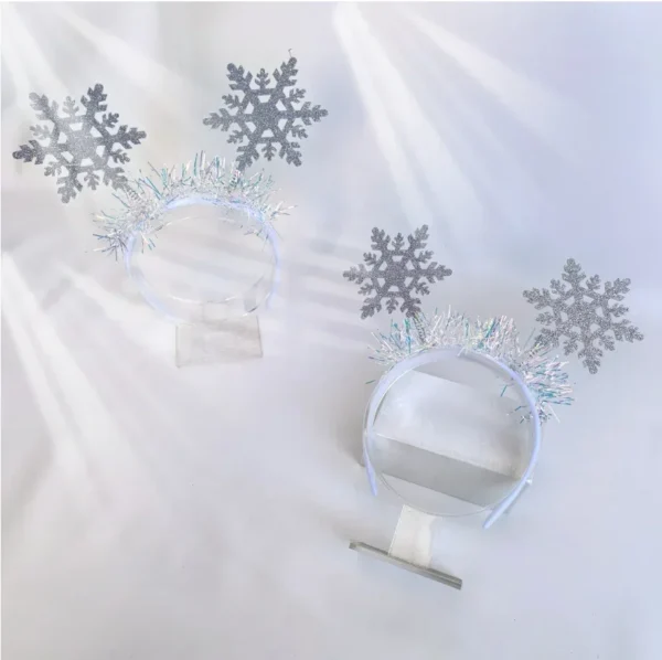 serre tête festif blanc
