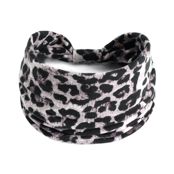 serre tête motif léopard