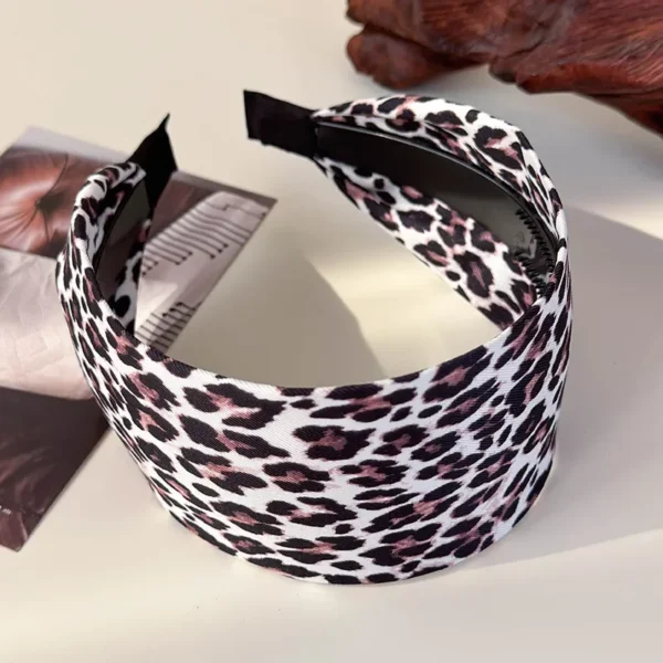 serre-tête élégant motif léopard