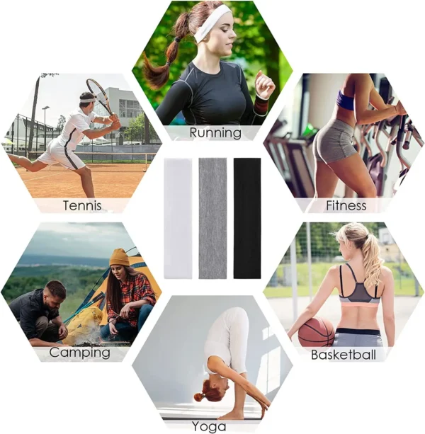 serre tête large sport pour fitness