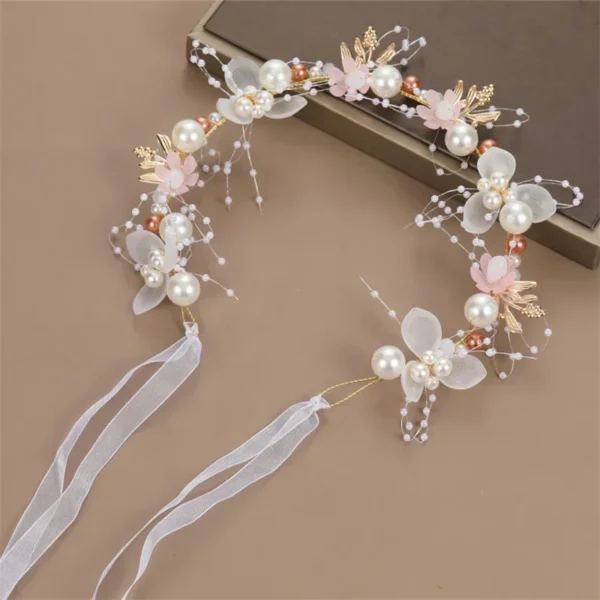 Serre tête fille couronne de fleurs