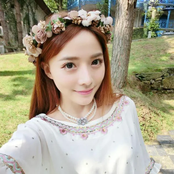 fleur serre tête mariage