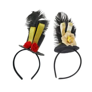 serre tete avec petit chapeau