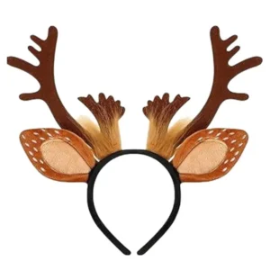 Serre Tête Renne De Noel en tissu