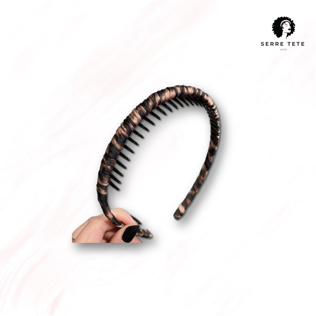 Serre Tête Léopard Peigne Femme – Image 8