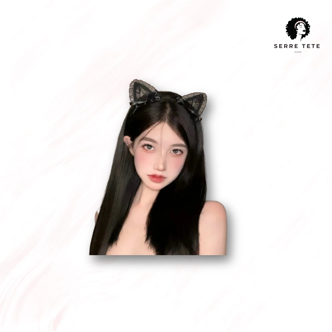 Serre Tête Oreille De Chat Dentelle – Image 13