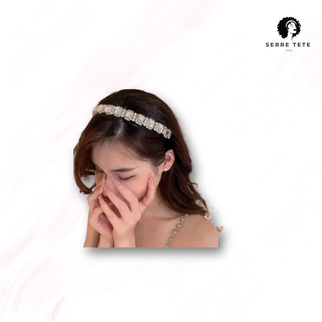 Serre Tête Mariage Strass – Image 5