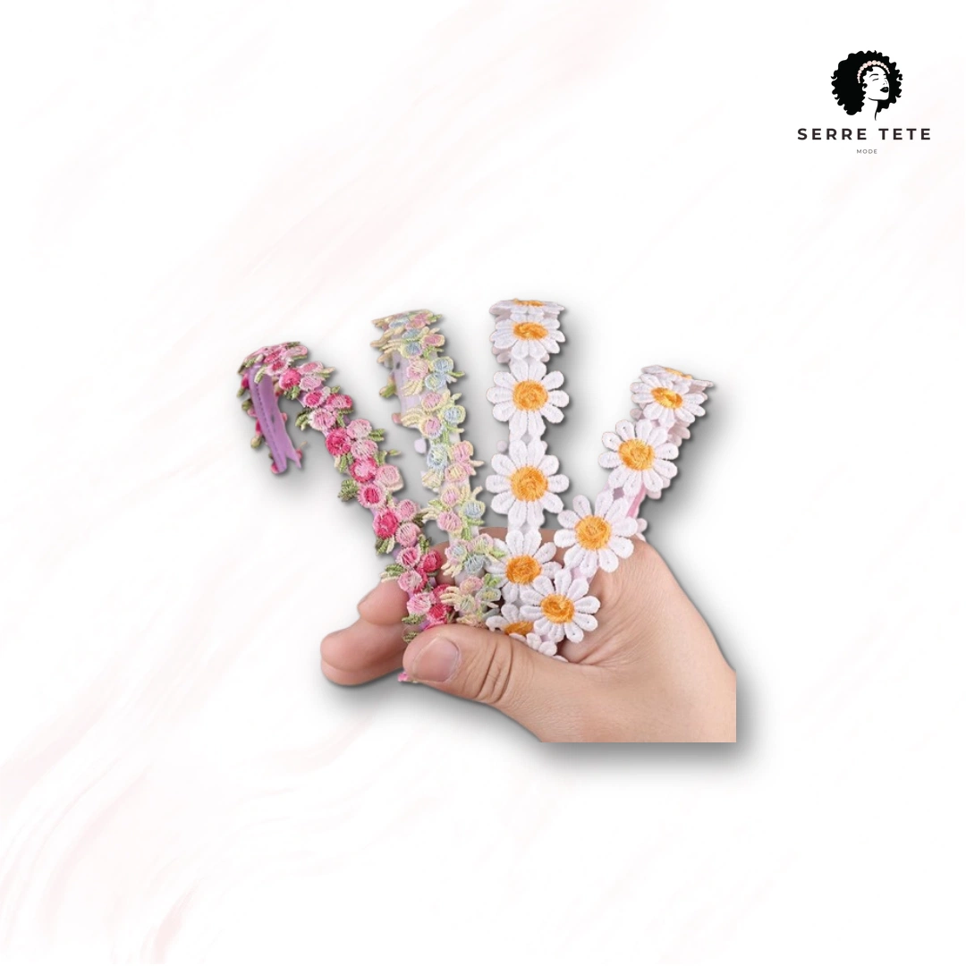 Serre Tête Fleurs Cheveux – Image 9