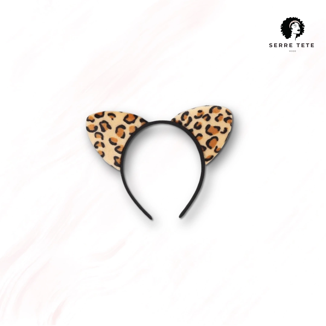 Serre Tête Oreille De Chat Style Leopard – Image 2