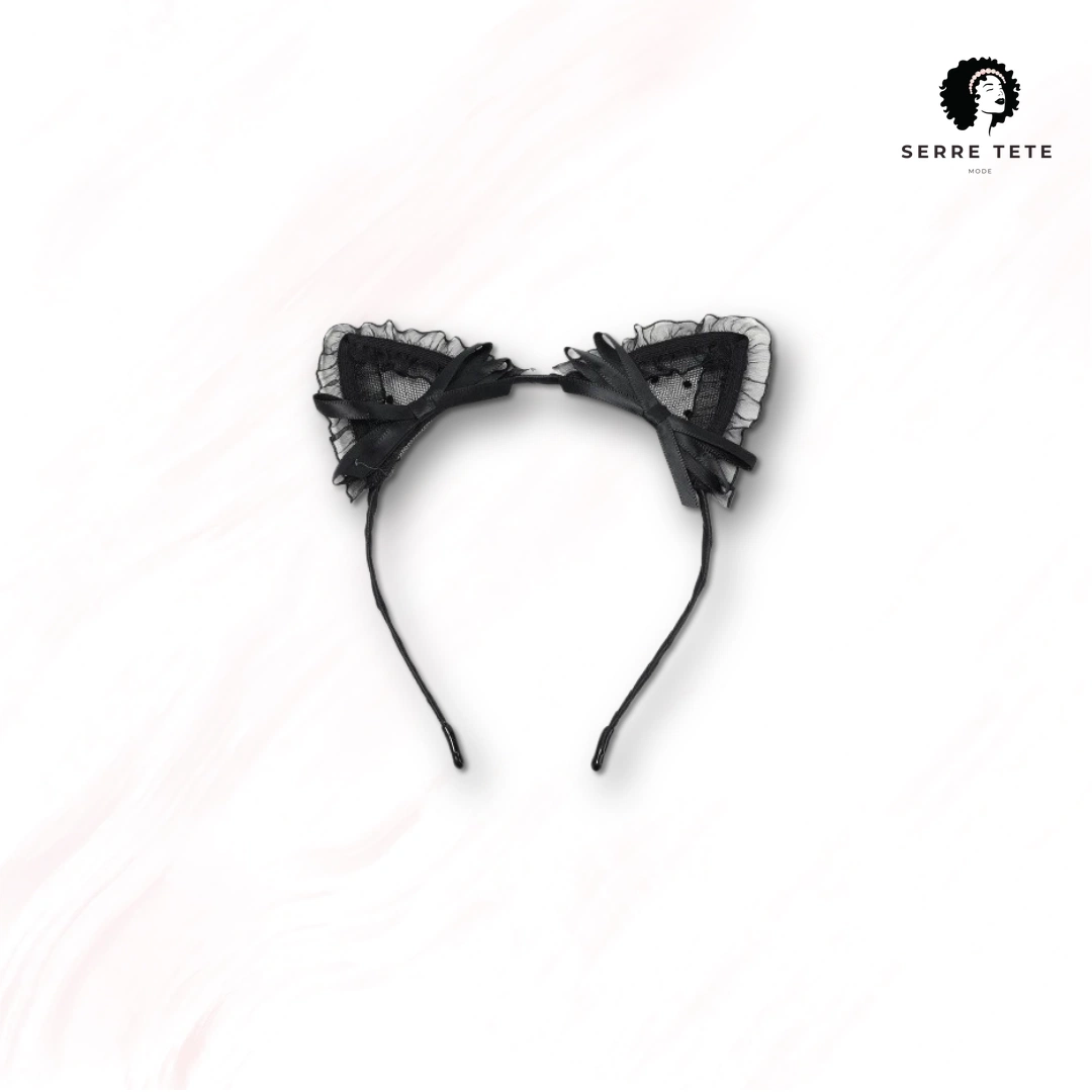 Serre Tête Oreille De Chat Dentelle – Image 2
