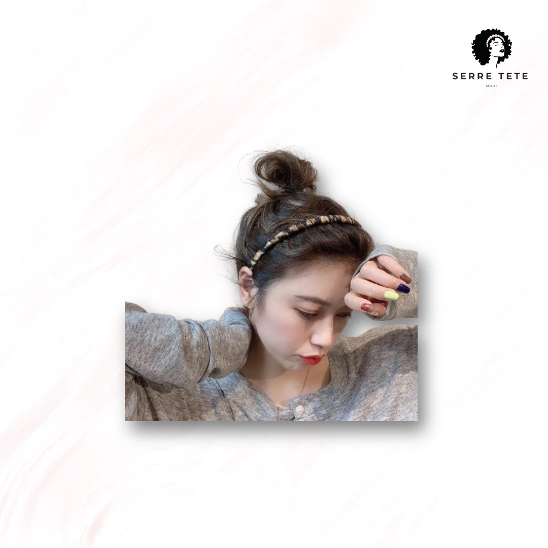 Serre Tête Léopard Peigne Femme – Image 7