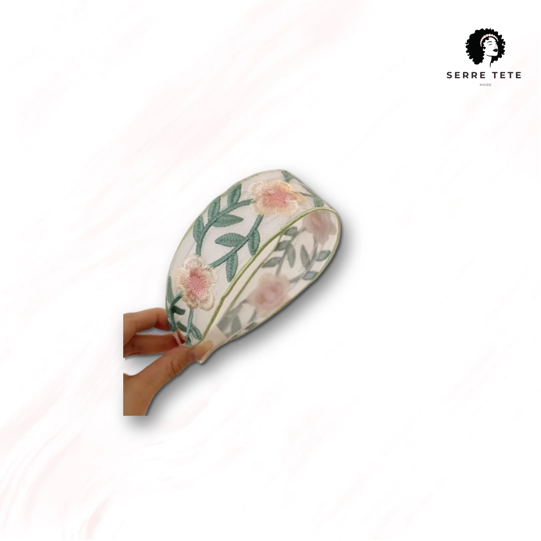 Serre Tête Bandeau Fleur – Image 9