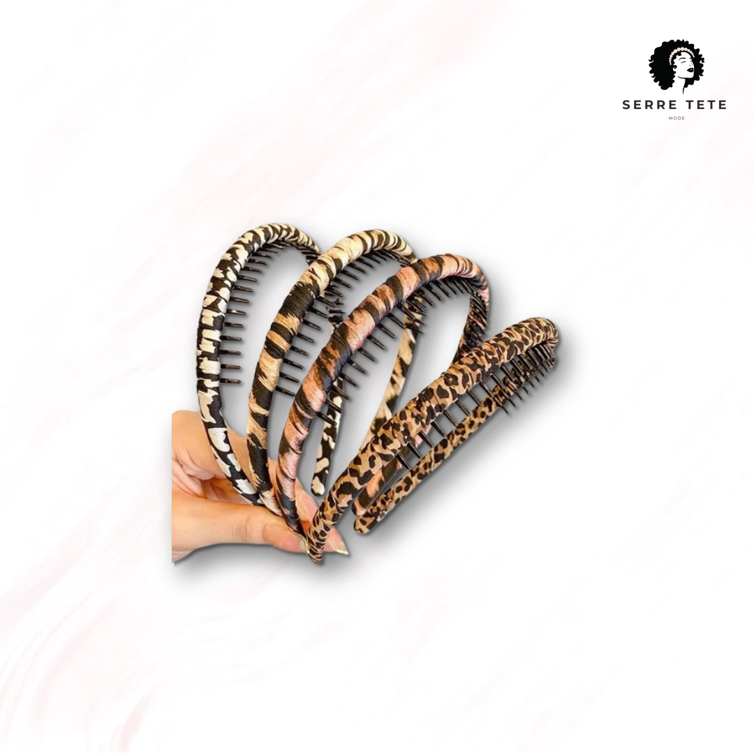 Serre Tête Léopard Peigne Femme – Image 6