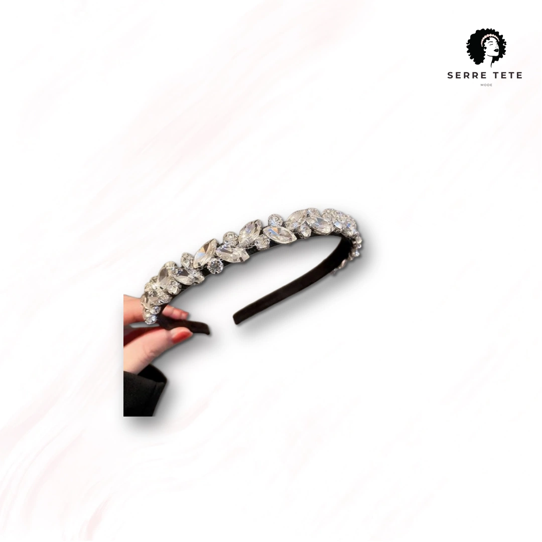 Serre Tête Mariage Strass – Image 2