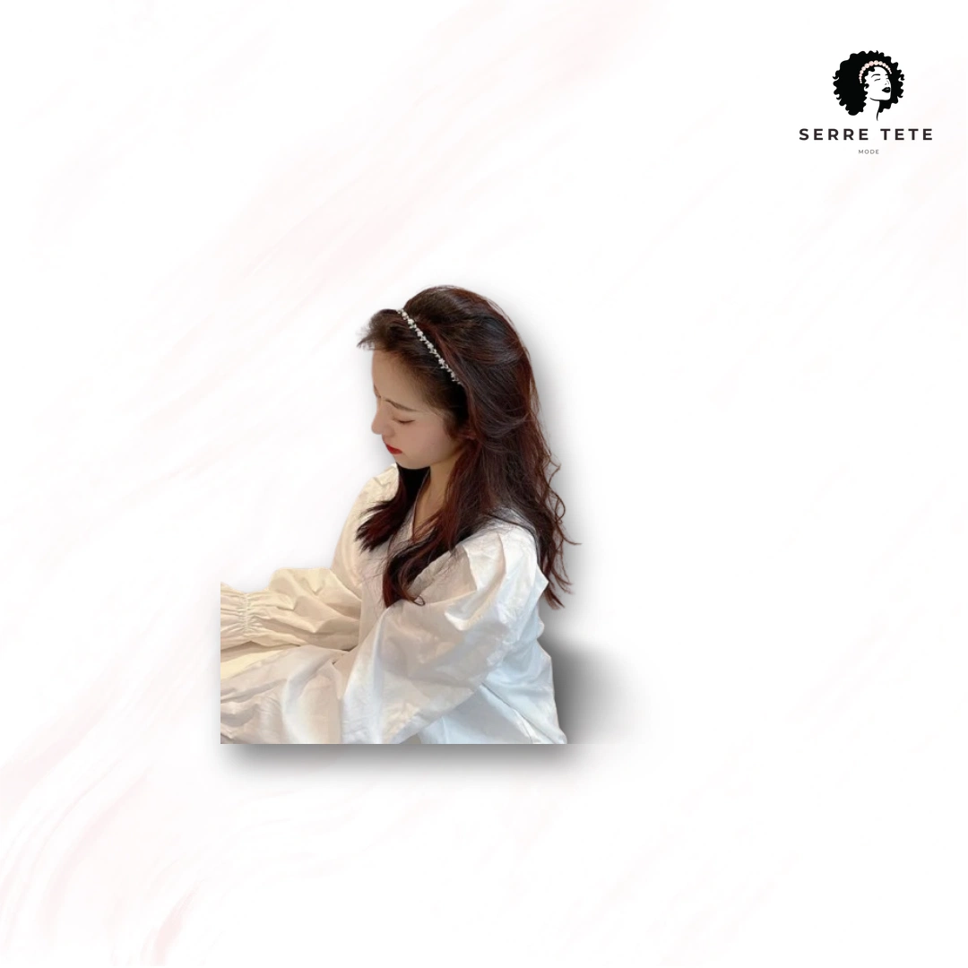 Serre Tête Fleur Femme Mariage – Image 4