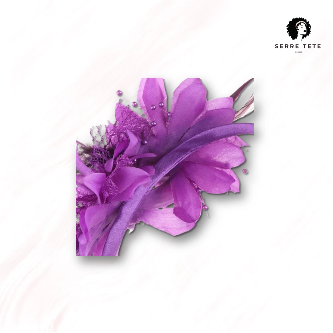 Serre Tête Mariage Plume – Image 16