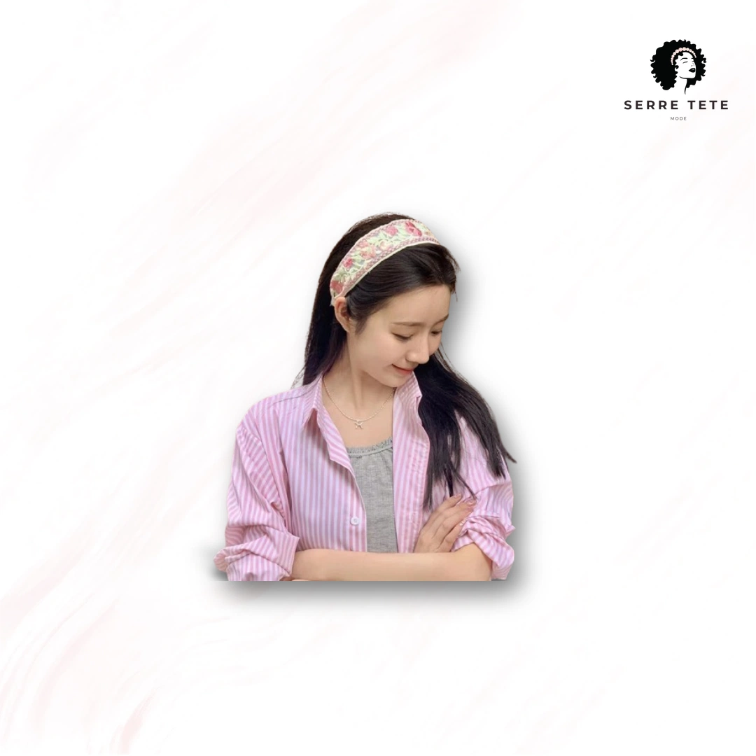 Serre Tête Bandeau Fleur – Image 2