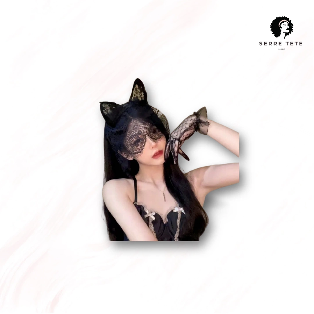 Serre Tête Oreille De Chat Dentelle – Image 15