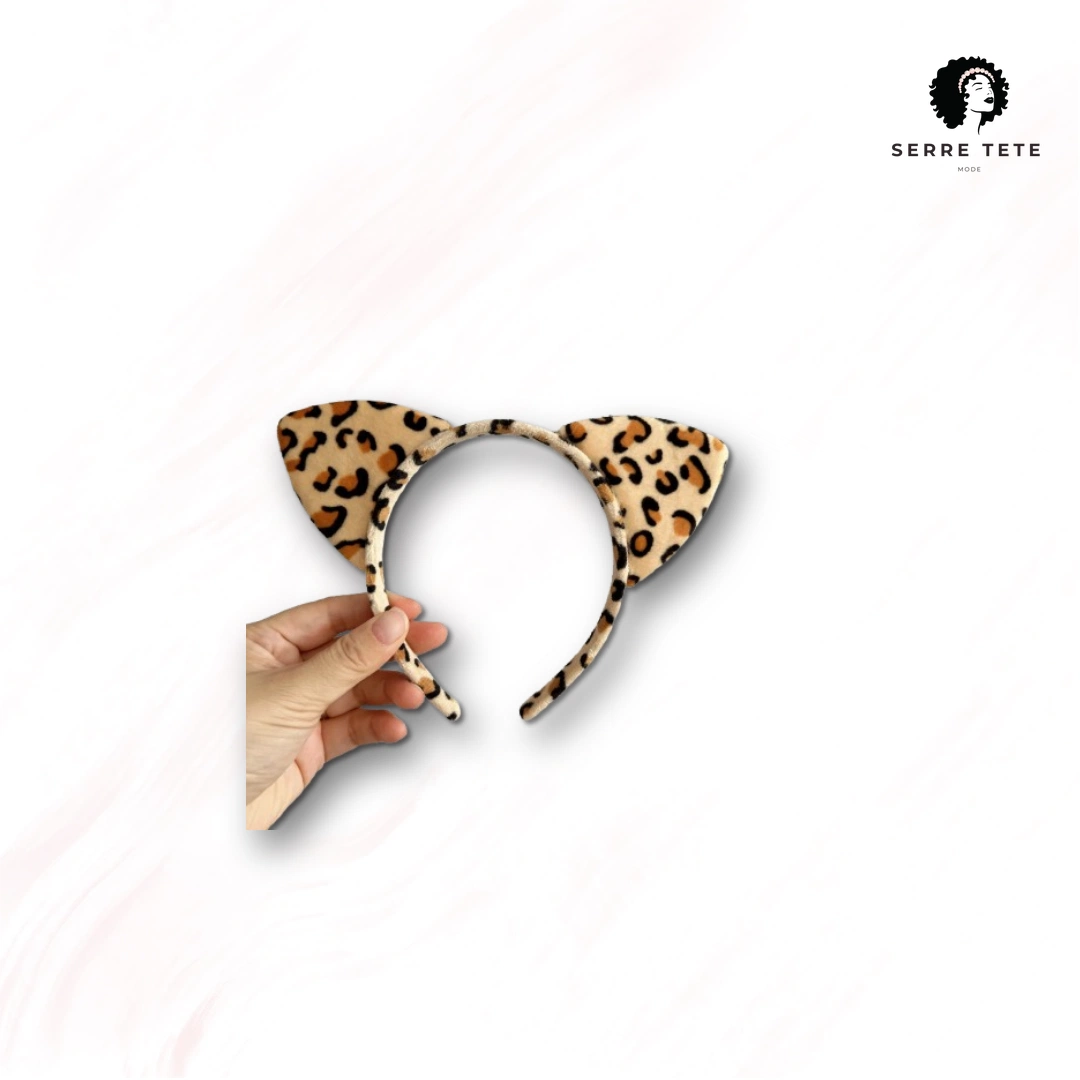 Serre Tête Oreille De Chat Style Leopard – Image 4