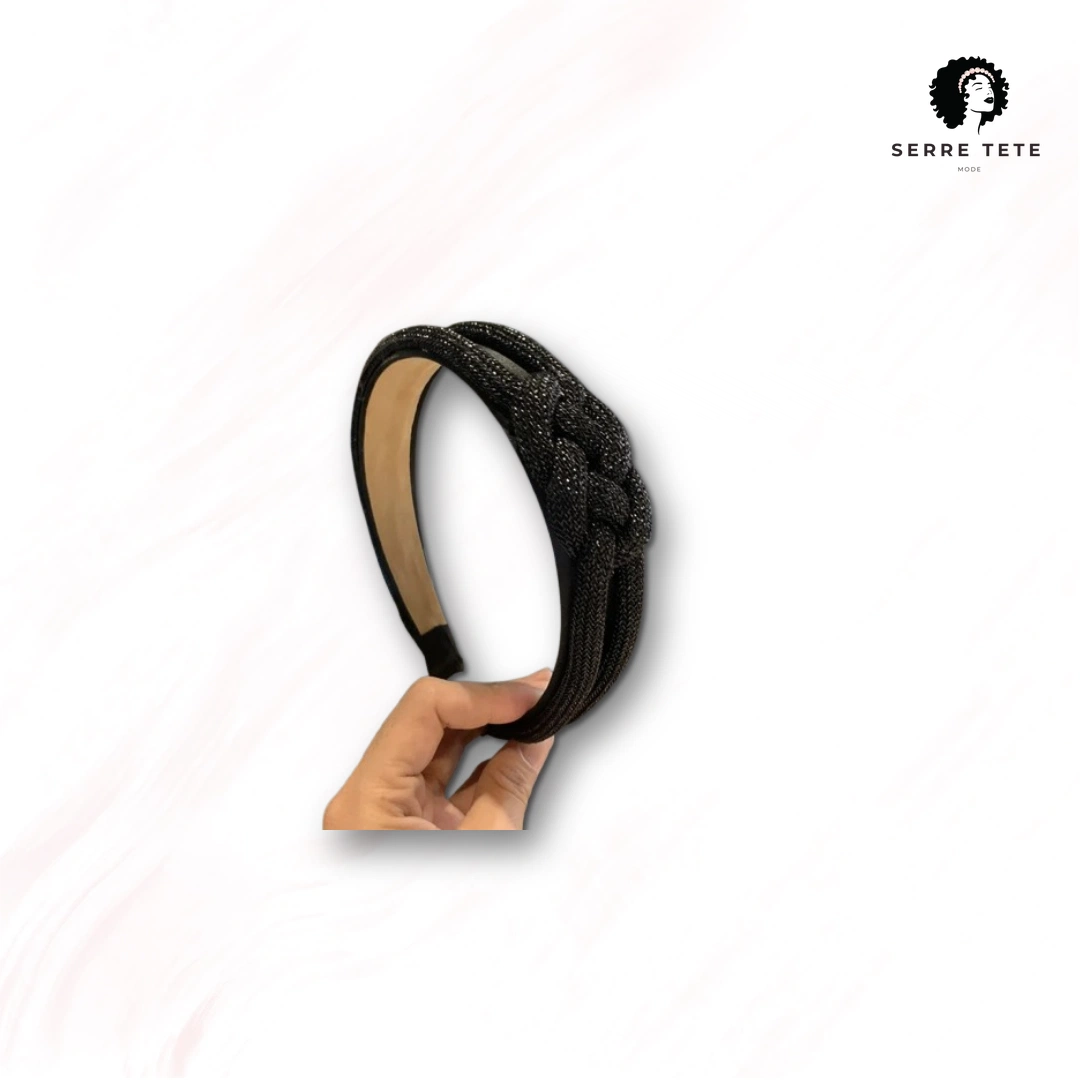 Serre Tête Tressé Strass – Image 3