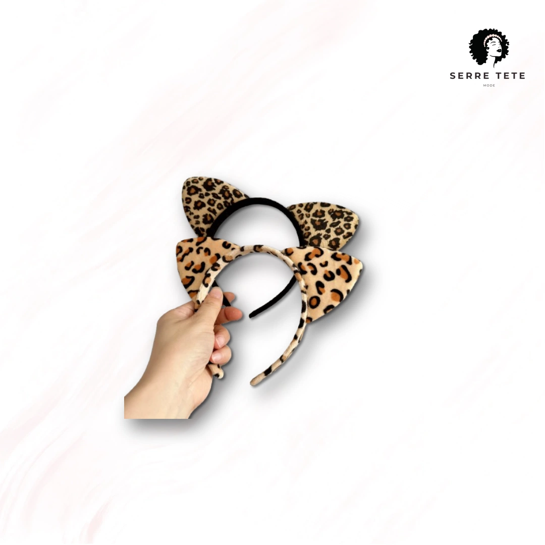 Serre Tête Oreille De Chat Style Leopard – Image 9