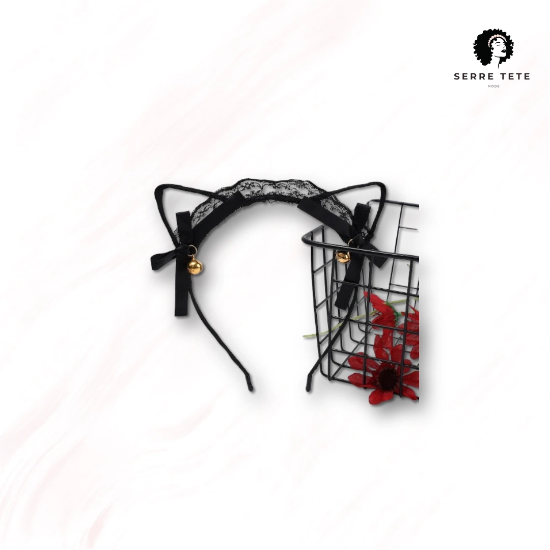 Serre Tête Oreille De Chat Dentelle – Image 11