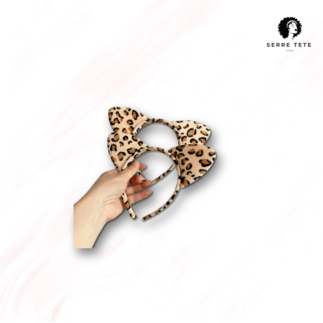 Serre Tête Oreille De Chat Style Leopard – Image 7